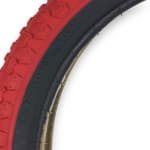Покрышка для велосипеда BMX 16"x2.125" красная BTwin