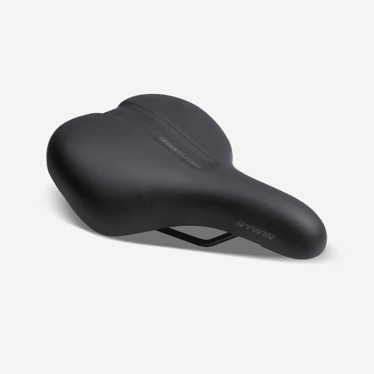 Седло велосипедное 90° чёрное Btwin 100