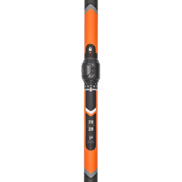 Весло для каяка разборное карбоновое регулируемое 210-220см чёрное Itiwit X500