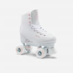Роликовые коньки квады женские белые Oxelo Quad 100