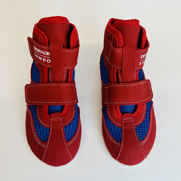 Борцовки для самбо детские красные Sambo 100
