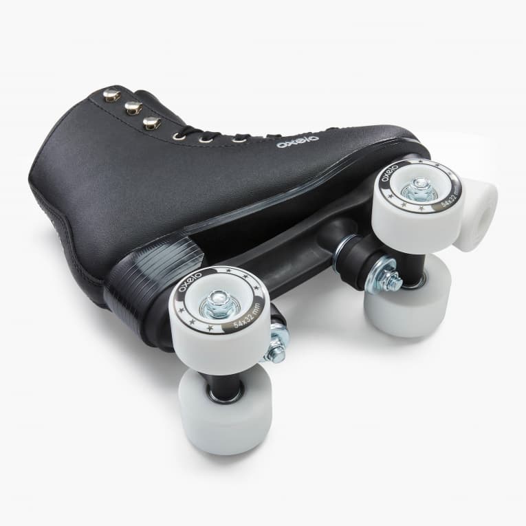 Роликовые коньки квады чёрные Oxelo Quad 100