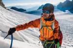 Куртка водонепроницаемая альпинистская мужская оранжевая Simond 900 ALPI