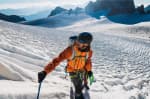 Куртка водонепроницаемая альпинистская мужская оранжевая Simond 900 ALPI