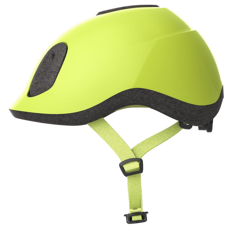 Шлем велосипедный детский желтый Btwin 500
