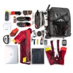 Рюкзак для путешествий с велосипедом чёрный Rockrider 900 Travel Race