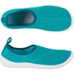 Тапочки для сноркелинга детские бирюзовые Subea Aquashoes 100