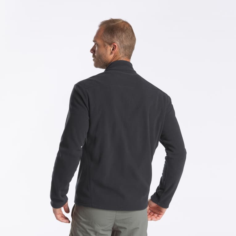 Кофта флисовая мужская чёрная Quechua 300
