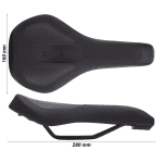 Седло велосипедное 60° чёрное Btwin 500 Memory Foam