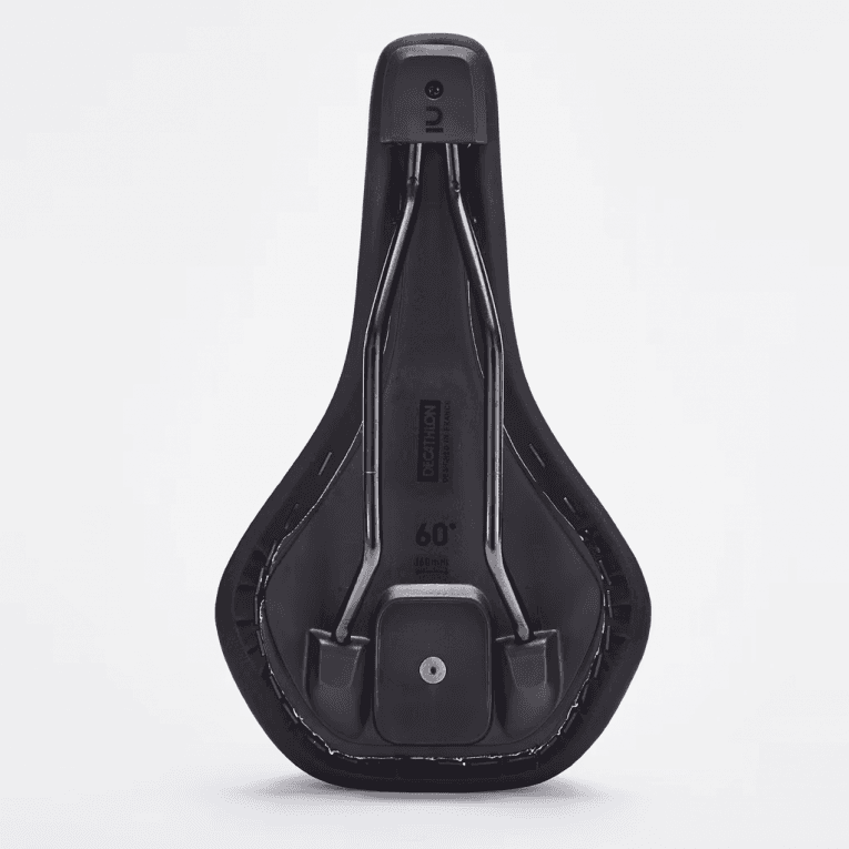 Седло велосипедное 60° чёрное Btwin 500 Memory Foam