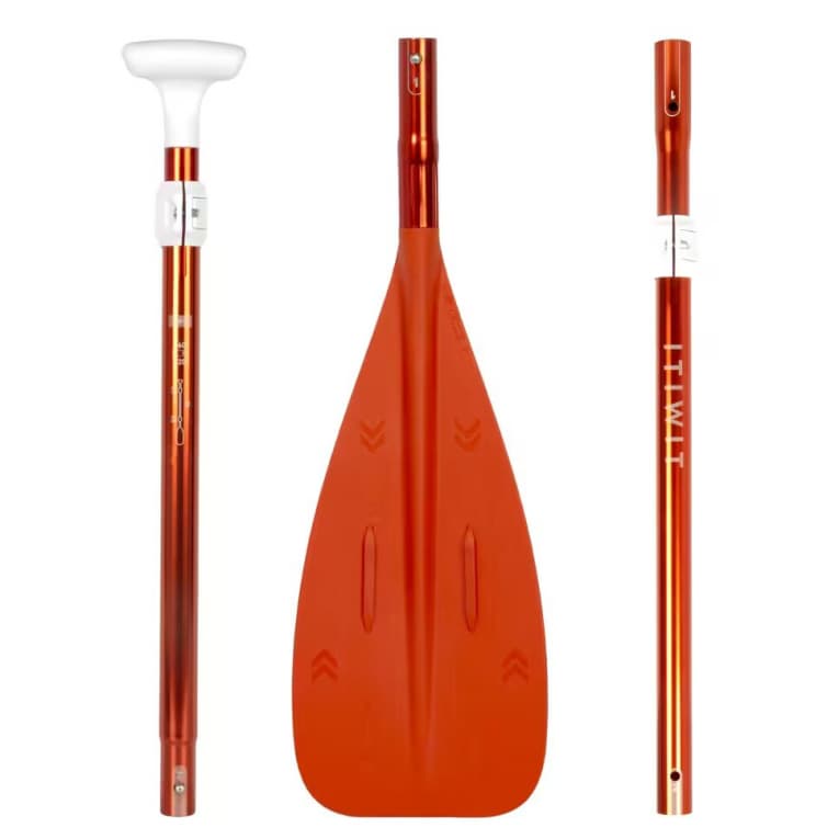 Весло для Sup-борда компактное 160-220см оранжевое Itiwit 100