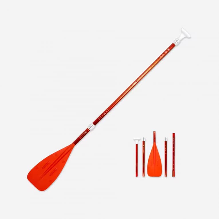 Весло для Sup-борда компактное 160-220см оранжевое Itiwit 100