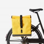 Сумка для багажника велосипеда двойная 20л желтая Btwin 500