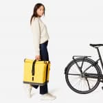 Сумка для багажника велосипеда двойная 20л желтая Btwin 500