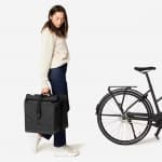 Cумка для багажника велосипеда двойная 20л черная Btwin 500