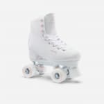 Роликовые коньки квады женские белые Oxelo Quad 100