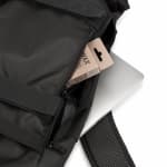 Рюкзак для скейтборда черный Oxelo Rolltop BP500