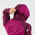 Куртка-softshell для альпинизма женская бордовая Simond 500 ALPI