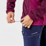Куртка-softshell для альпинизма женская бордовая Simond 500 ALPI