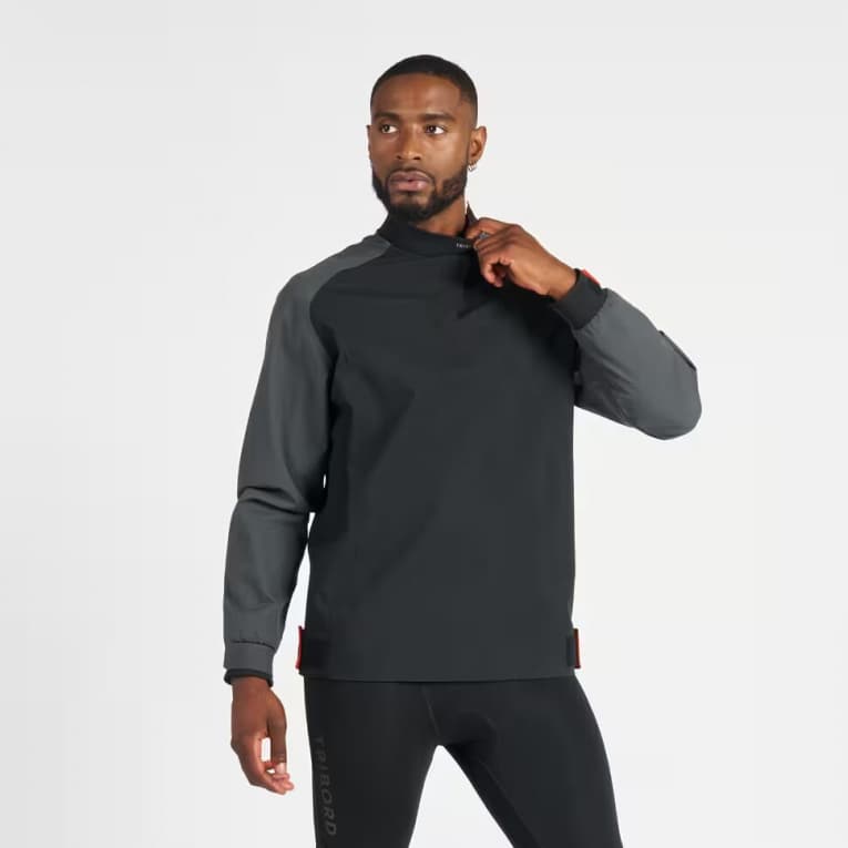 Анорак для парусного спорта и сплавов чёрный Tribord 500 Smock