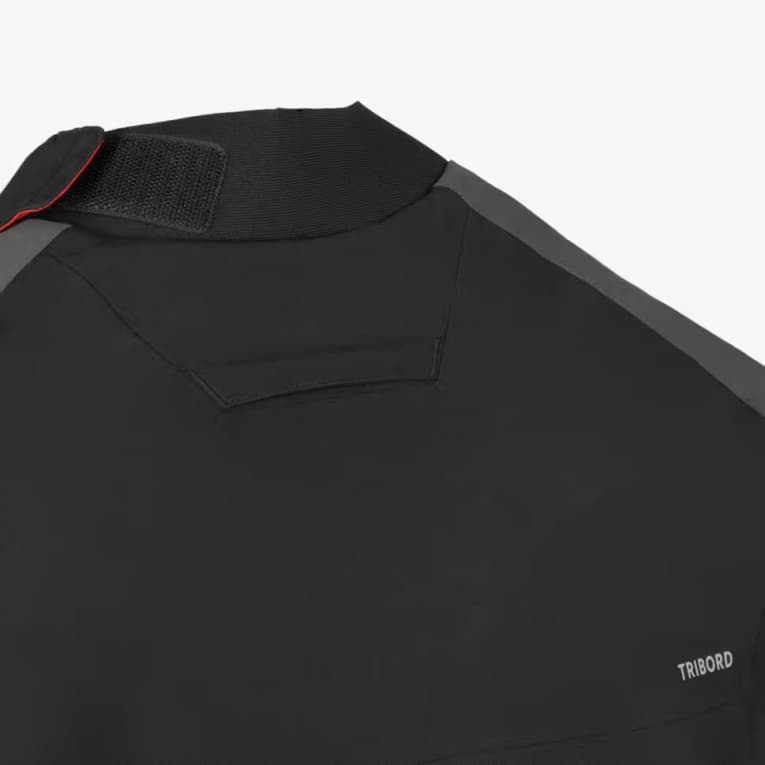 Анорак для парусного спорта и сплавов чёрный Tribord 500 Smock