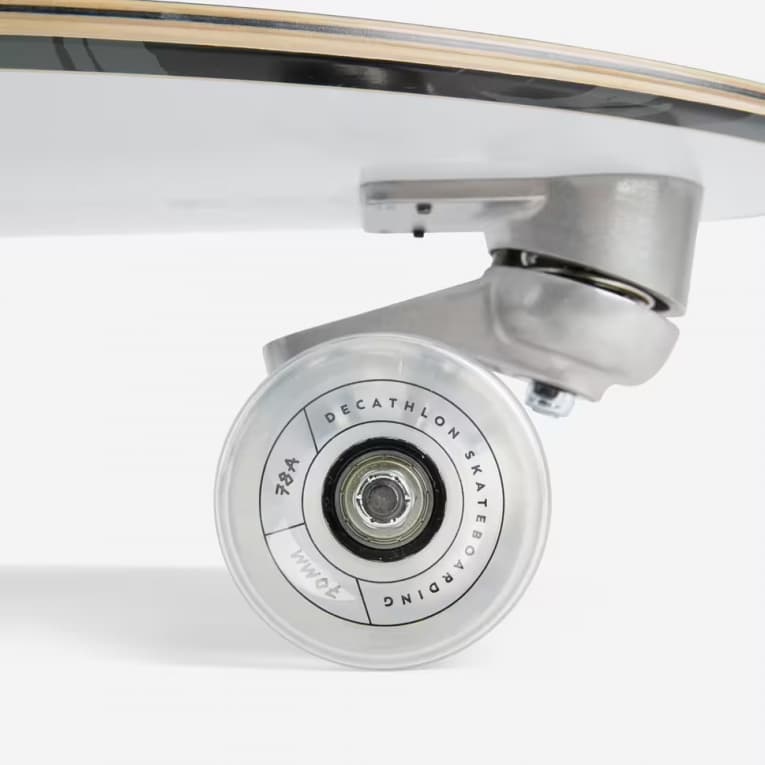 Серфскейт 34"x10,2" черно-белый Oxelo 500 Surftraining