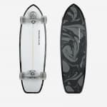 Серфскейт 34"x10,2" черно-белый Oxelo 500 Surftraining
