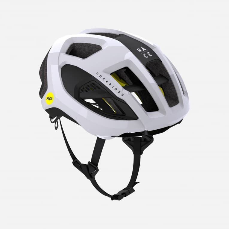 Шлем велосипедный белый Rockrider 900 Race MIPS