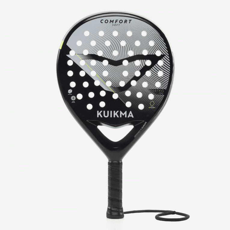 Ракетка для игры в падел-теннис белая Kuikma 100 Comfort Soft