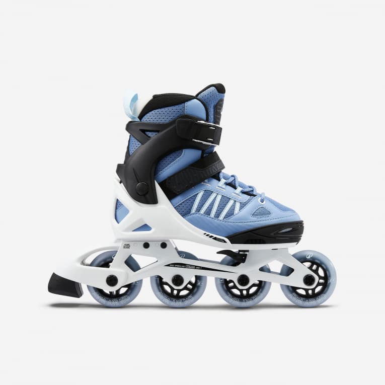 Роликовые коньки детские голубые Oxelo 900 Fit 5