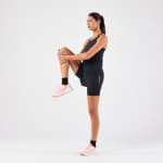 Майка для бега бесшовная женская черная Kiprun Run 500 Comfort
