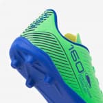 Бутсы футбольные детские зелёные Kipsta TF160 Agility AG/FG