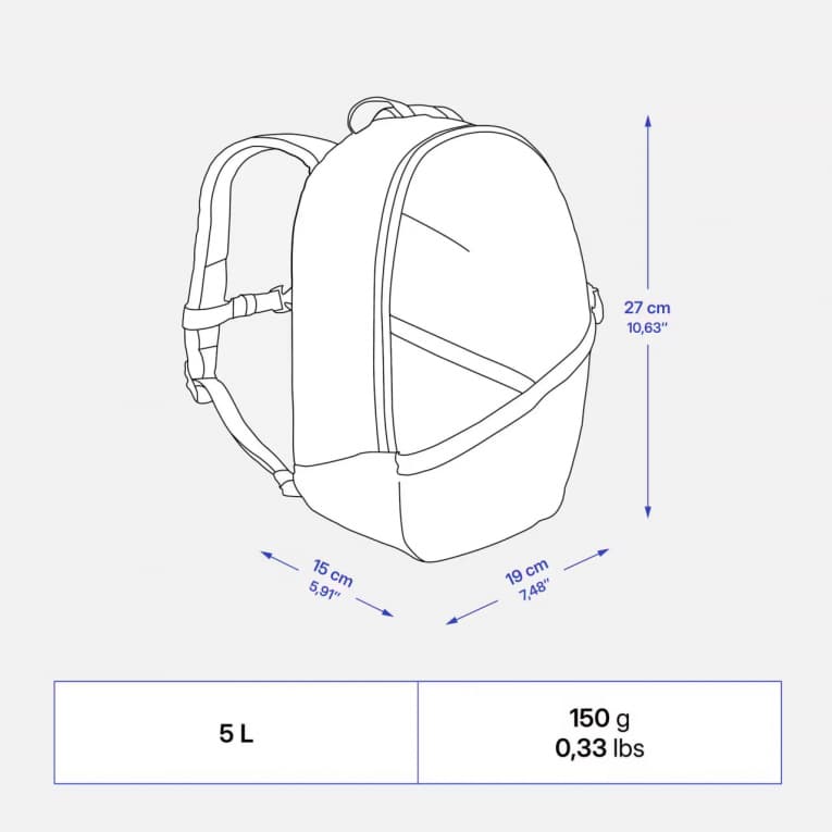 Рюкзак детский 5л мятный Quechua MH100