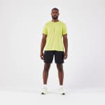 Футболка для бега мужская жёлтая Kiprun 500 Run Dry