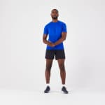 Футболка для бега бесшовная мужская синяя Kiprun Run 500 Comfort