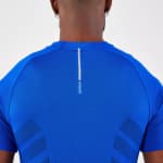 Футболка для бега бесшовная мужская синяя Kiprun Run 500 Comfort