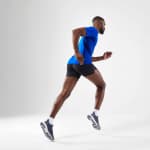Футболка для бега бесшовная мужская синяя Kiprun Run 500 Comfort
