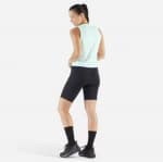 Майка для бега женская зелёная Kiprun 500 Run Dry
