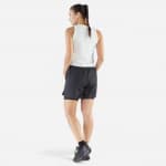 Шорты для бега 2в1 женские чёрные Kiprun 500 Run