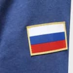 Бомбер из футера тёмно-синий Роскосмос