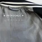 Бомбер из футера чёрный Роскосмос