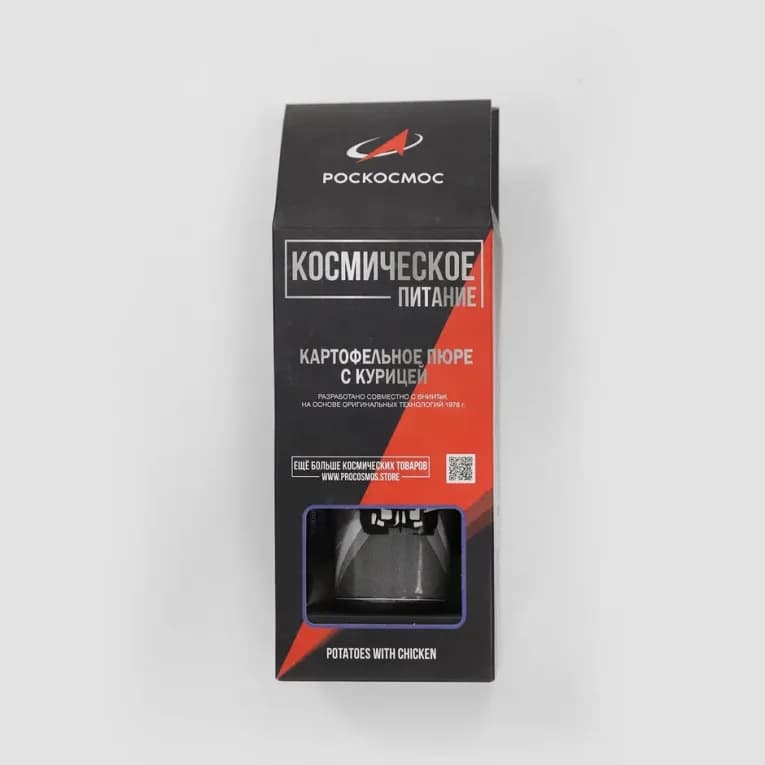 Космическое питание в тюбике 165гр Картофельное пюре с курицей Роскосмос
