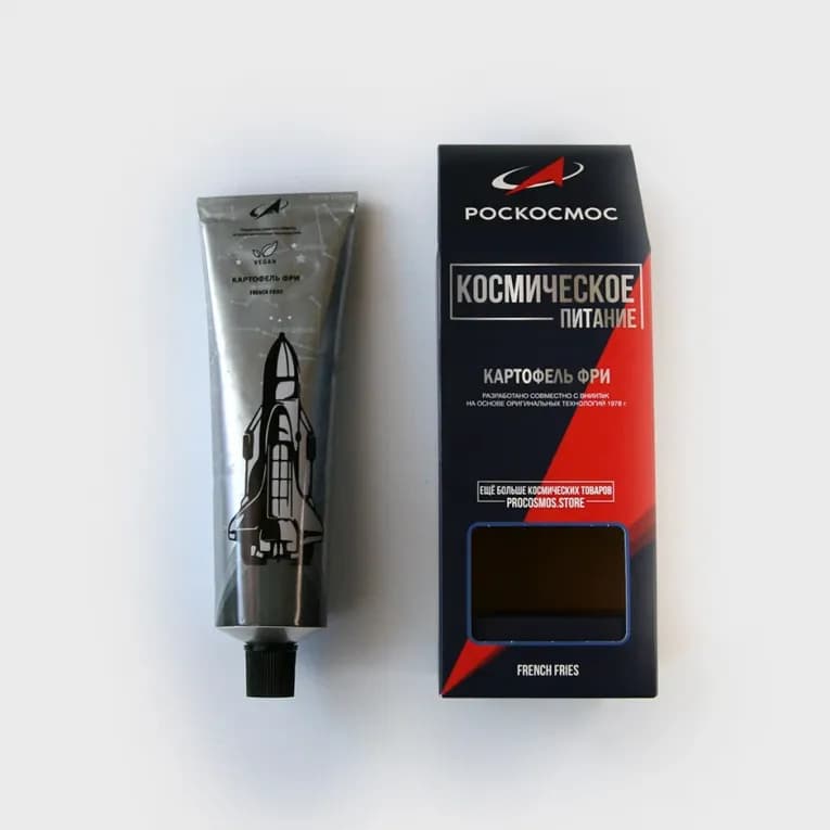 Космическое питание в тюбике 165гр Картофель фри Роскосмос