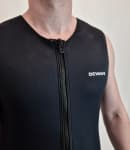 Гидрокостюм для серфинга неопреновый 3 мм мужской черный Dewave 100