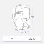 Рюкзак походный 30 л бирюзовый Arpenaz NH100