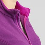 Толстовка для походов флисовая женская фиолетовая Quechua MH120