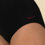 Купальник женский с v-образным вырезом черный Nabaiji KAIPEARL