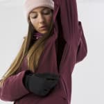 Куртка горнолыжная для фрирайда женская бордовая Wedze 100