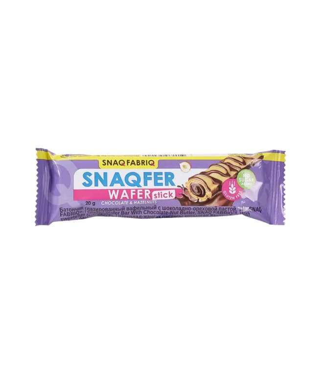 Вафли с начинкой шоколад орехи Bombbar Snaq Well