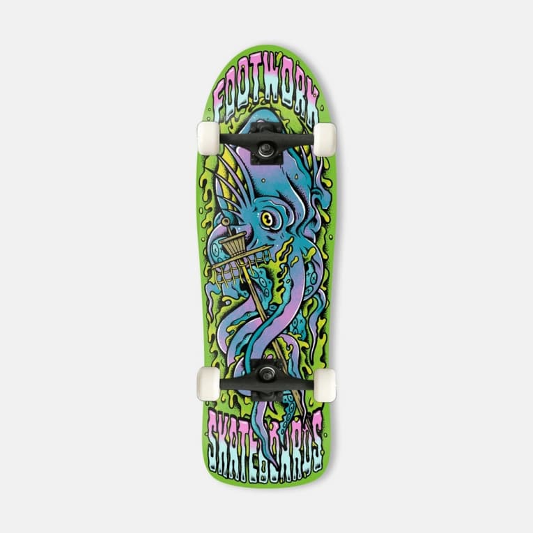 Круизер 31,3"x10" зелёный Footwork Kraken